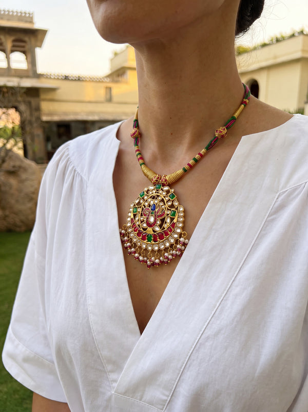 Shrinathji Pendant Set